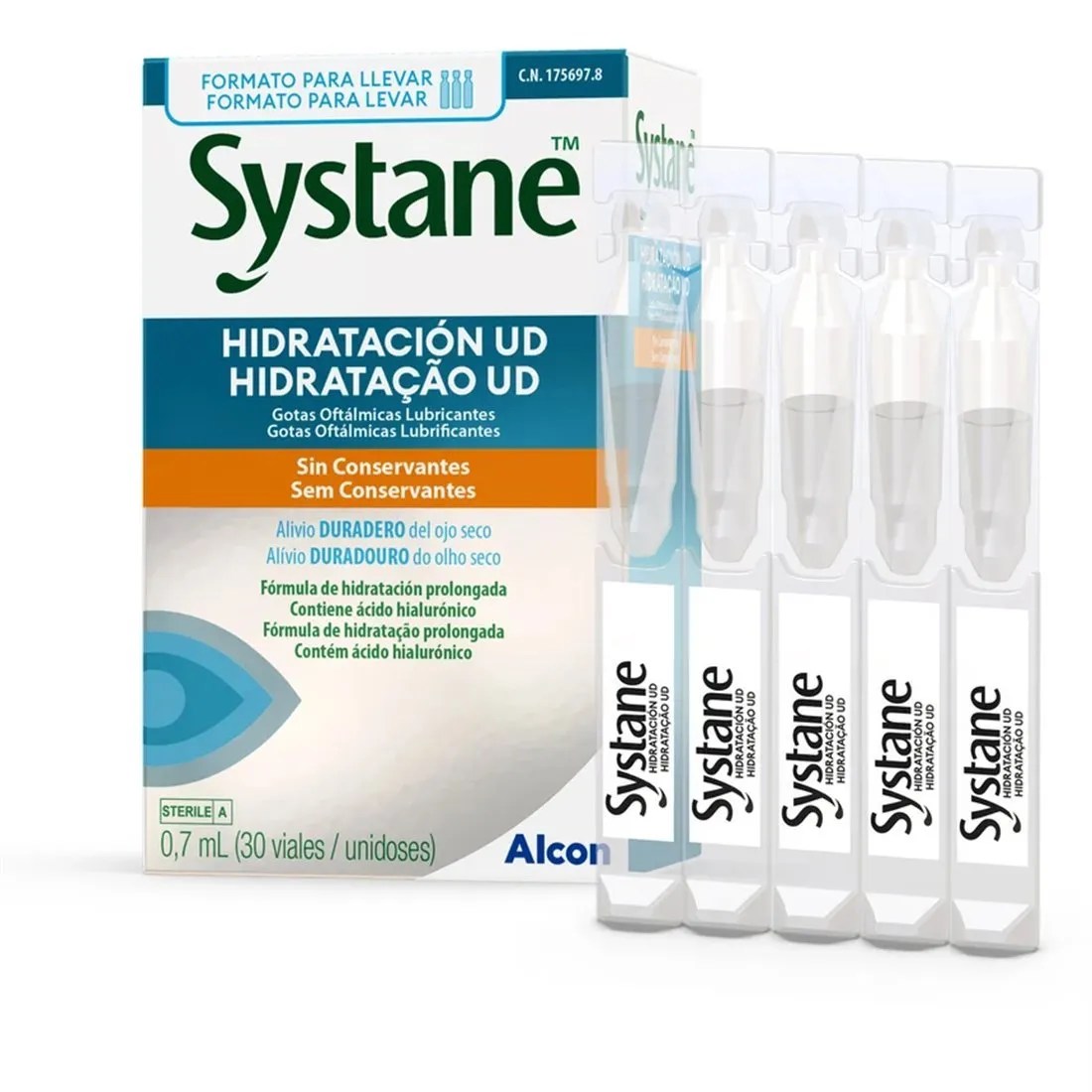 SYSTANE HIDRATACION UD GOTAS OFTALMICAS LUBRICANTES 30 VIALES MONODOSIS 0,7 ML