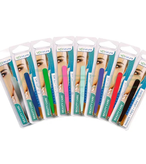 PINZA DEPILAR PRECISION COLORES PUNTA SESGADA VP