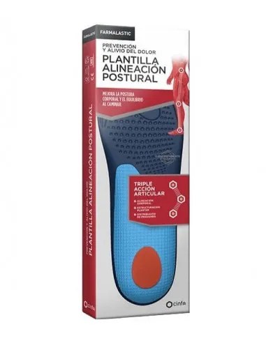 PLANTILLA TERAPEUTICA ALINEACION POSTURAL FARMALASTIC 2 UNIDADES TALLA MEDIANA