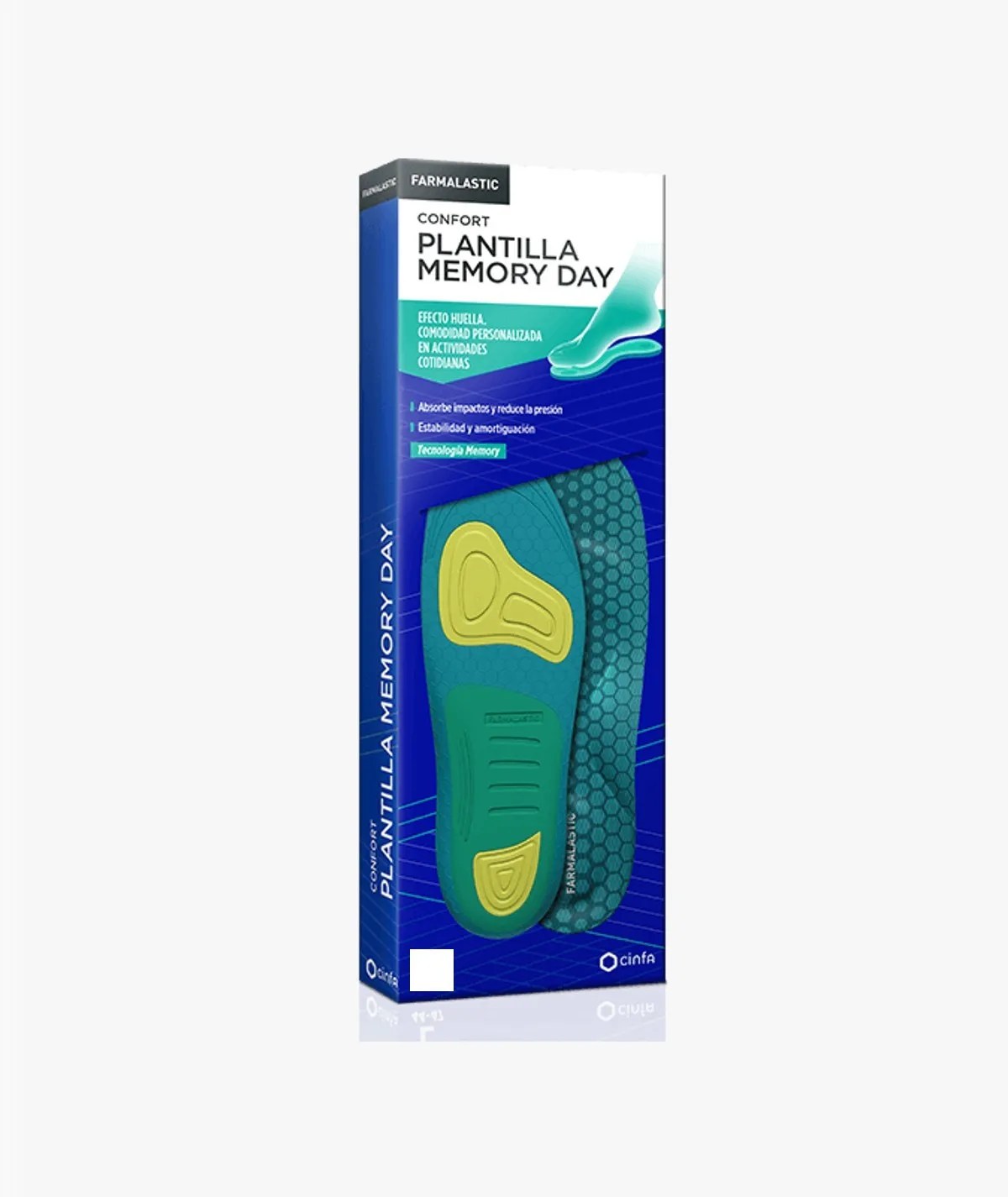 PLANTILLAS FARMALASTIC MEMORY DAY 2 UNIDADES TALLA S