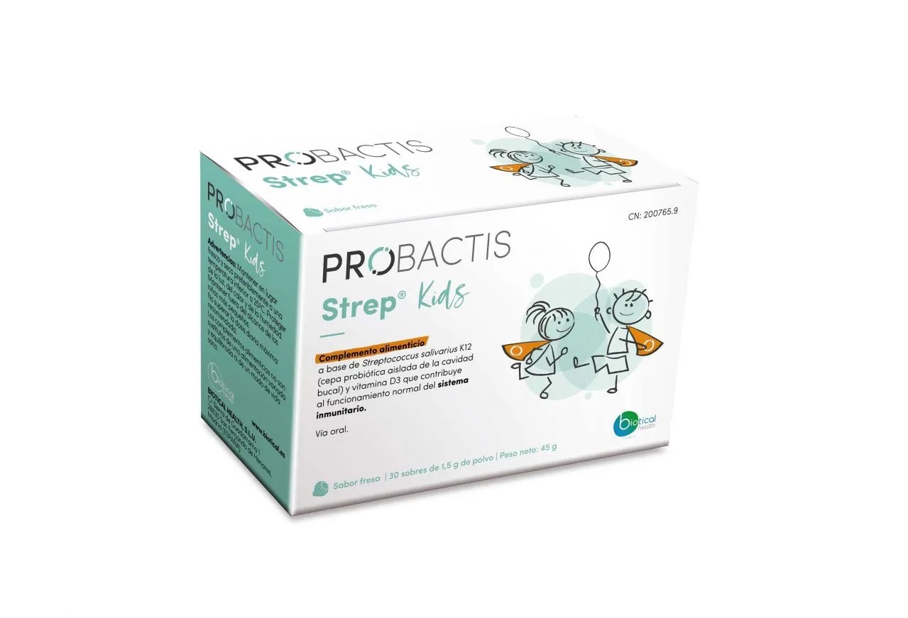 PROBACTIS STREP KIDS 30 SOBRES 1,5 G SABOR FRESA