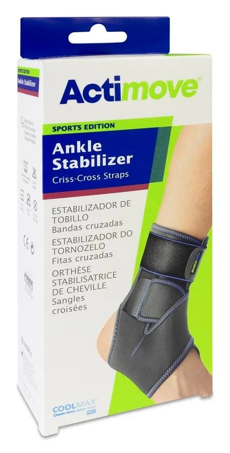 TOBILLERA ACTIMOVE SPORT EDITION BANDAS CRUZADAS 1 UNIDAD TALLA UNICA