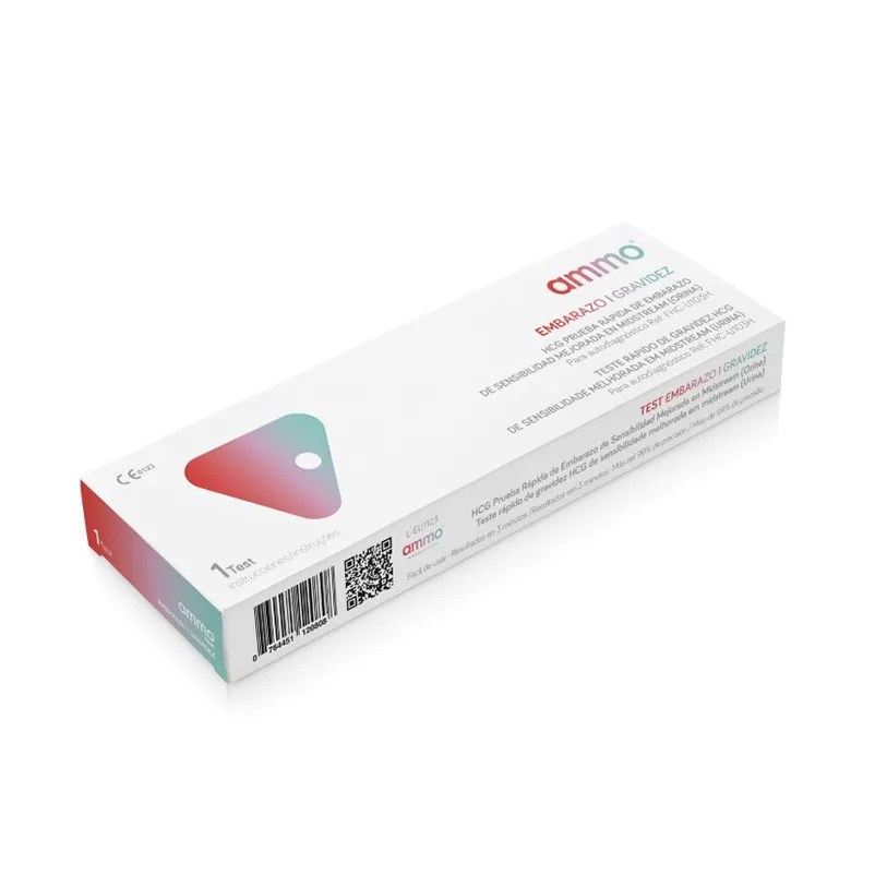 TEST DE EMBARAZO ALTA SENSIBILIDAD AMMO 1 UNIDAD
