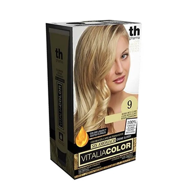 TH PHARMA VITALIA SIN AMONIACO COLORACION CAPILAR PERMANENTE COLOR 9 RUBIO MUY CLARO