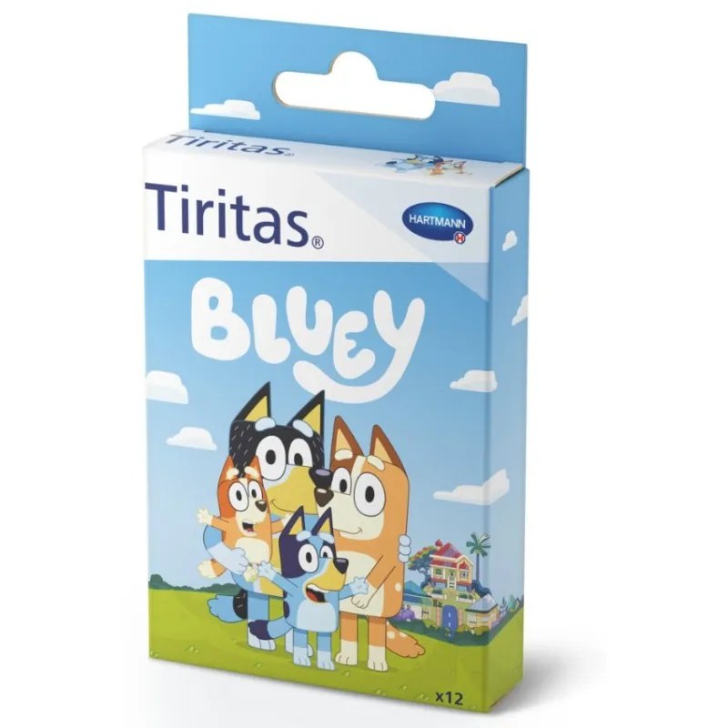 TIRITAS BLUEY APOSITO ADHESIVO 12 UNIDADES 3 TAMAÑOS