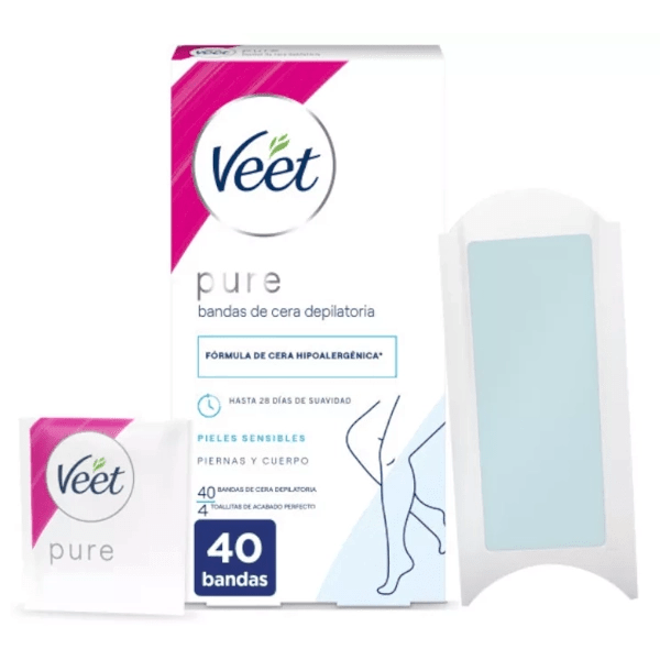 VEET PURE BANDAS DE CERA PIERNAS Y CUERPO
