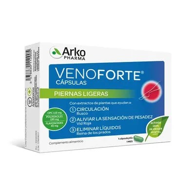 VENOFORTE PIERNAS LIGERAS 30 CAPSULAS