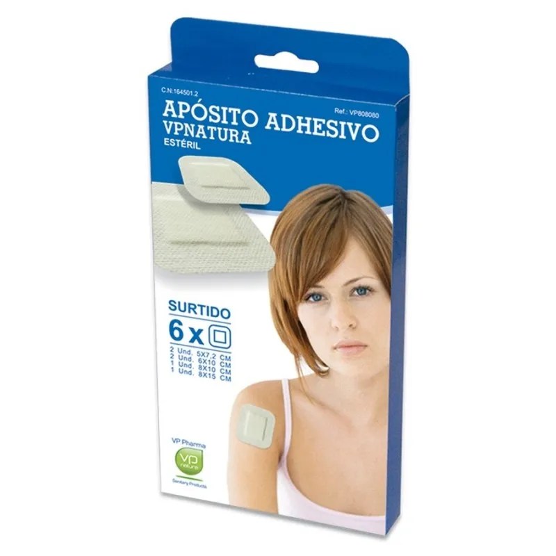 VP NATURA APOSITO ADHESIVO 6 X 10 CM 10 U