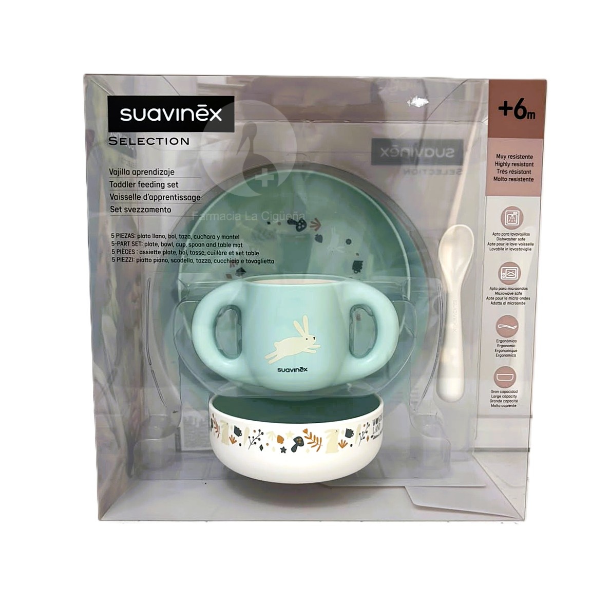 VAJILLA INFANTIL SUAVINEX NIÑO +6 MESES 1 UNIDAD