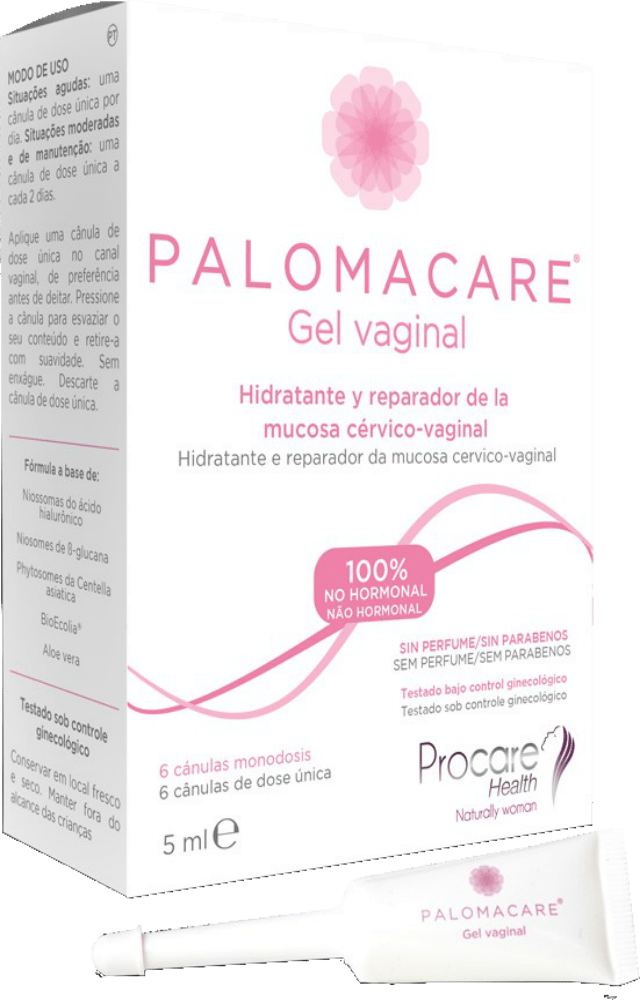 PALOMACARE GEL VAGINAL MONODOSIS 6 CANULAS 5 ML