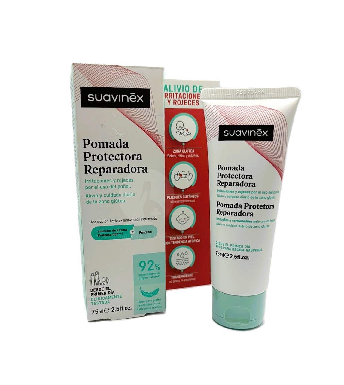 SUAVINEX POMADA PROTECTORA REPARADORA CALMANTE CON PANTENOL PARA ROZADURAS 1 TUBO 100 ML