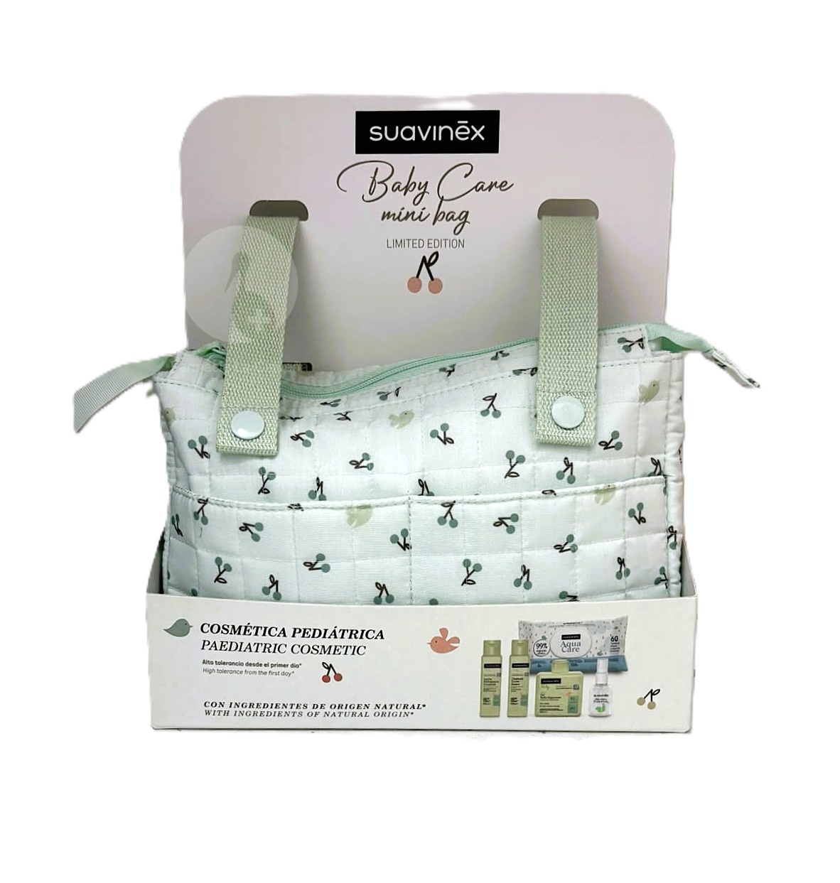 SUAVINEX CANASTILLA BABY CARE MINI BAG SET COLOR VERDE