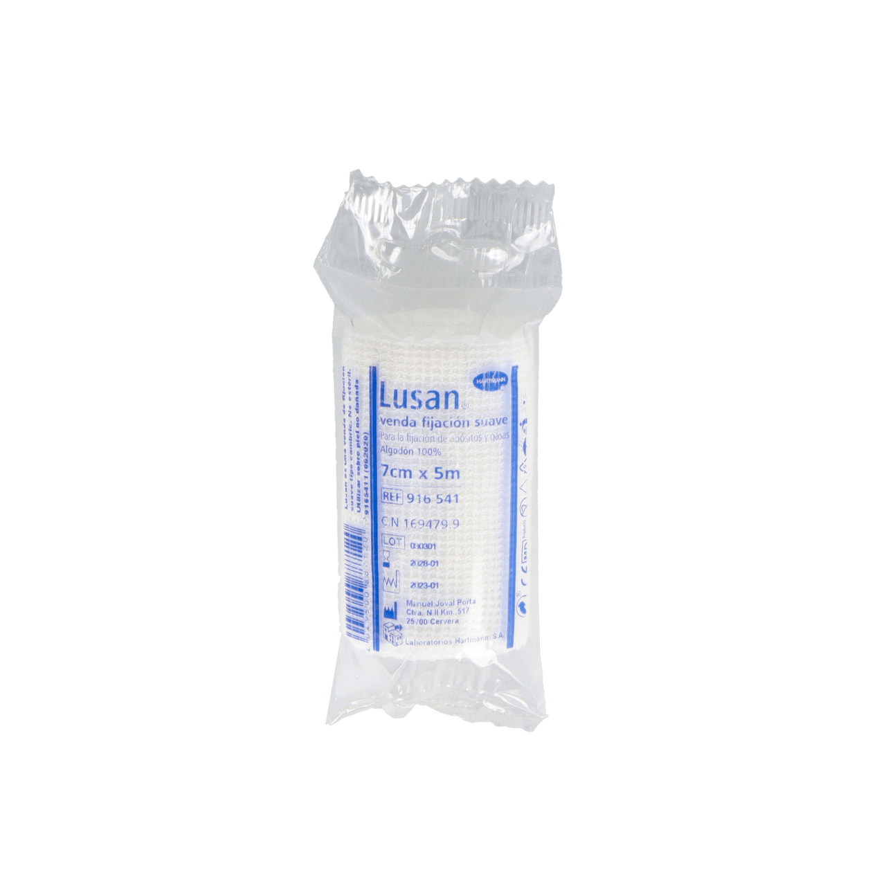 VENDA DE GASA HIDROFILA CAMBRIC LUSAN FIJACION SUAVE 1 UNIDAD 7 CM X 5 CM