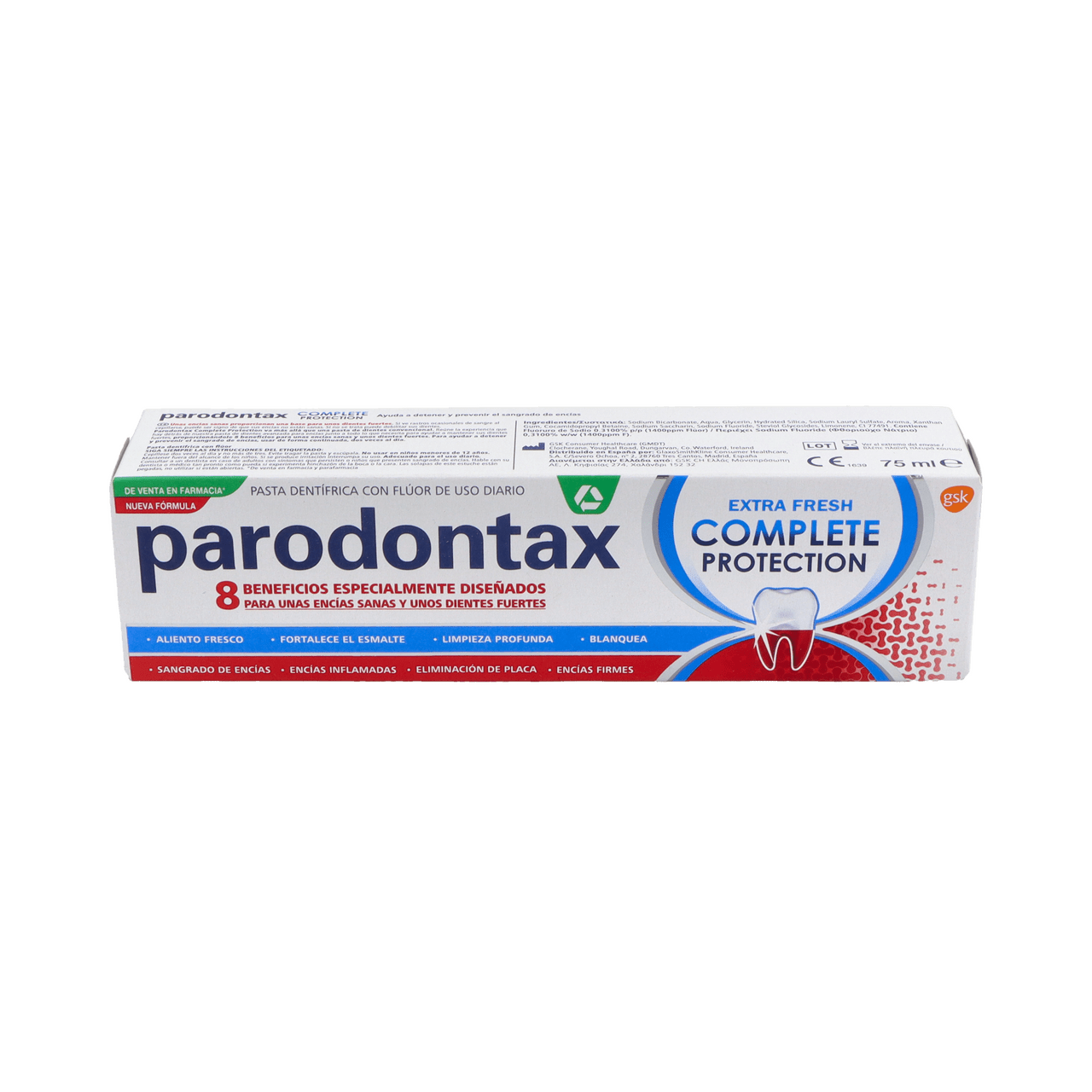 PARODONTAX COMPLETE PROTECTION EXTRA FRESH 1 ENVASE 75 ML