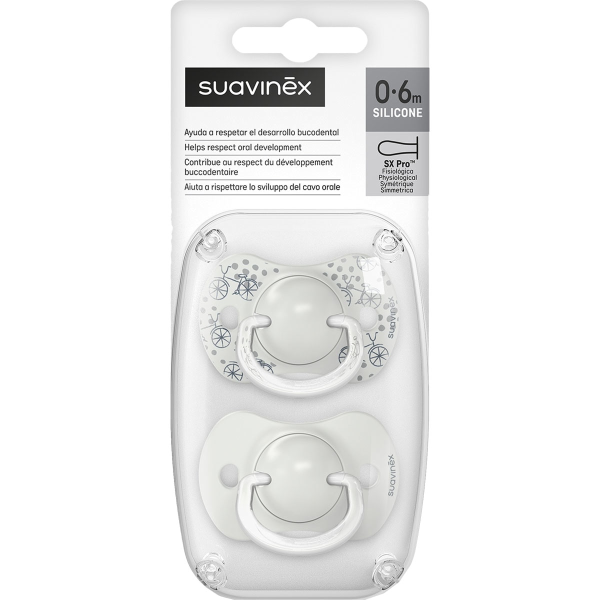 CHUPETE SILICONA FISIOLOGICO SUAVINEX 0 – 6 MESES 2 UNIDADES