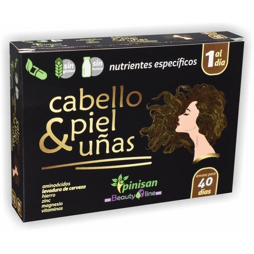 PINISAN CABELLO, PIEL Y UÑAS 40 CAPS