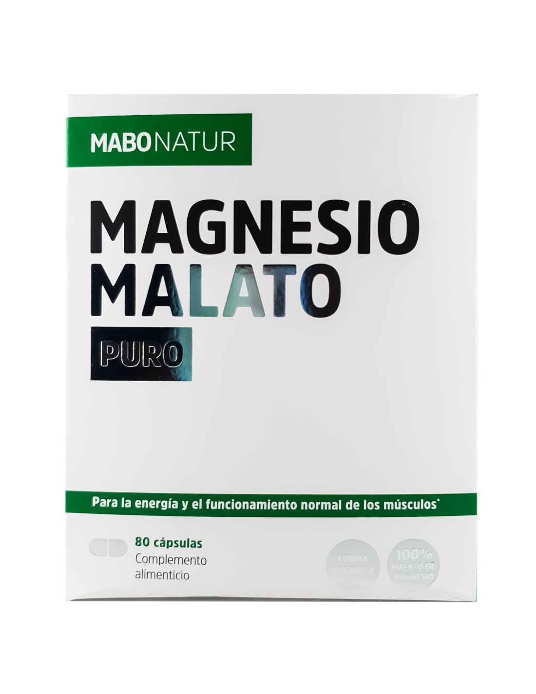 MABONATUR MAGNESIO MALATO PURO 80 CAPSULAS