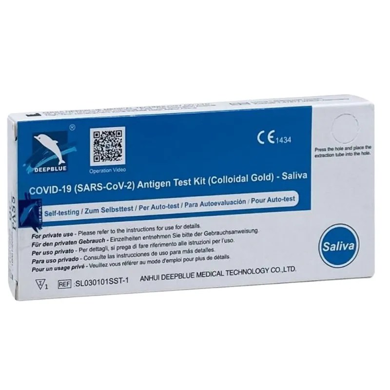TEST FLUIDO ORAL ANTIGENOS AUTODIAGNOSTICO SARS-COV-2 DEEPBLUE (ALEU MEDICAL) 1 UNIDAD