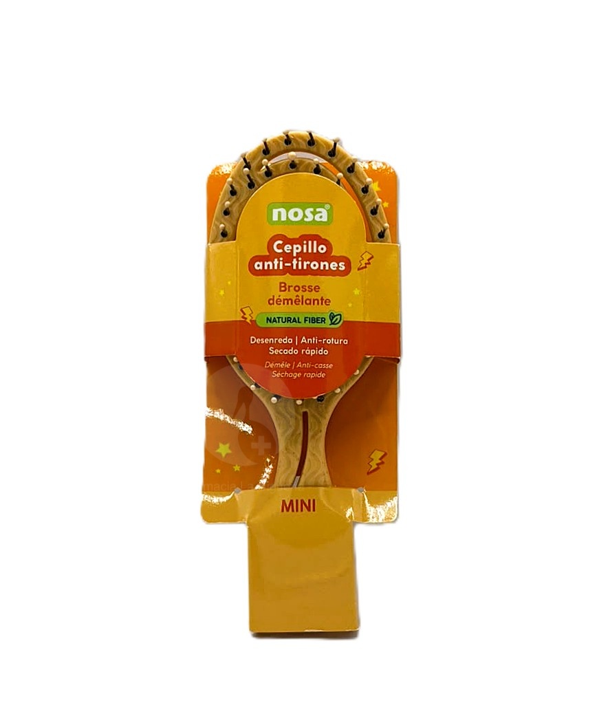 NOSA MINI CEPILLO ANTI- TIRONES NARANJA