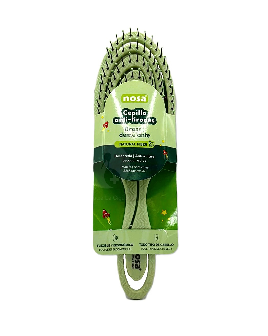 NOSA CEPILLO ANTI TIRONES VERDE