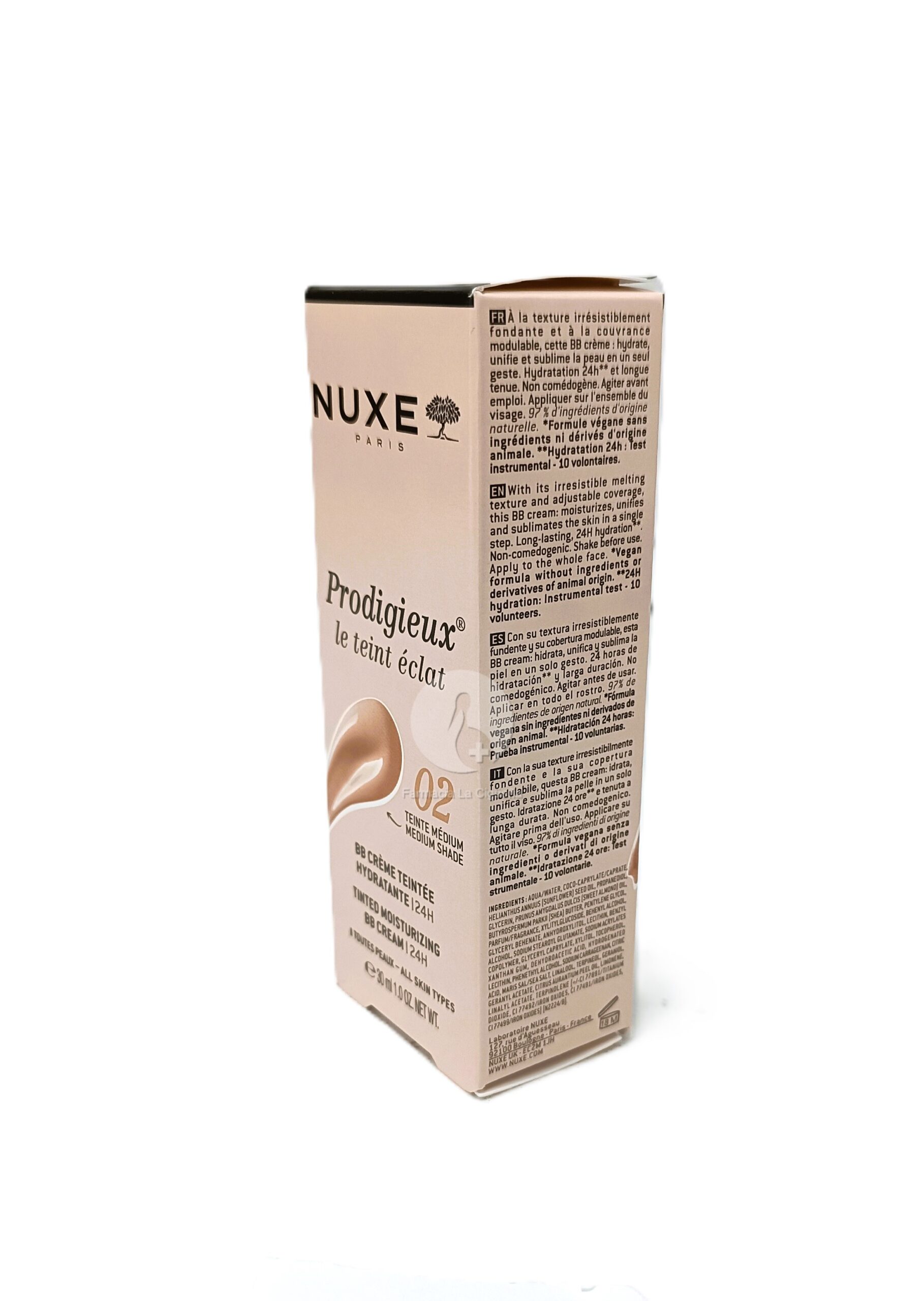 PRODIGIEUX BB CREAM 24H 1 TUBO 30 ML TONO MEDIO