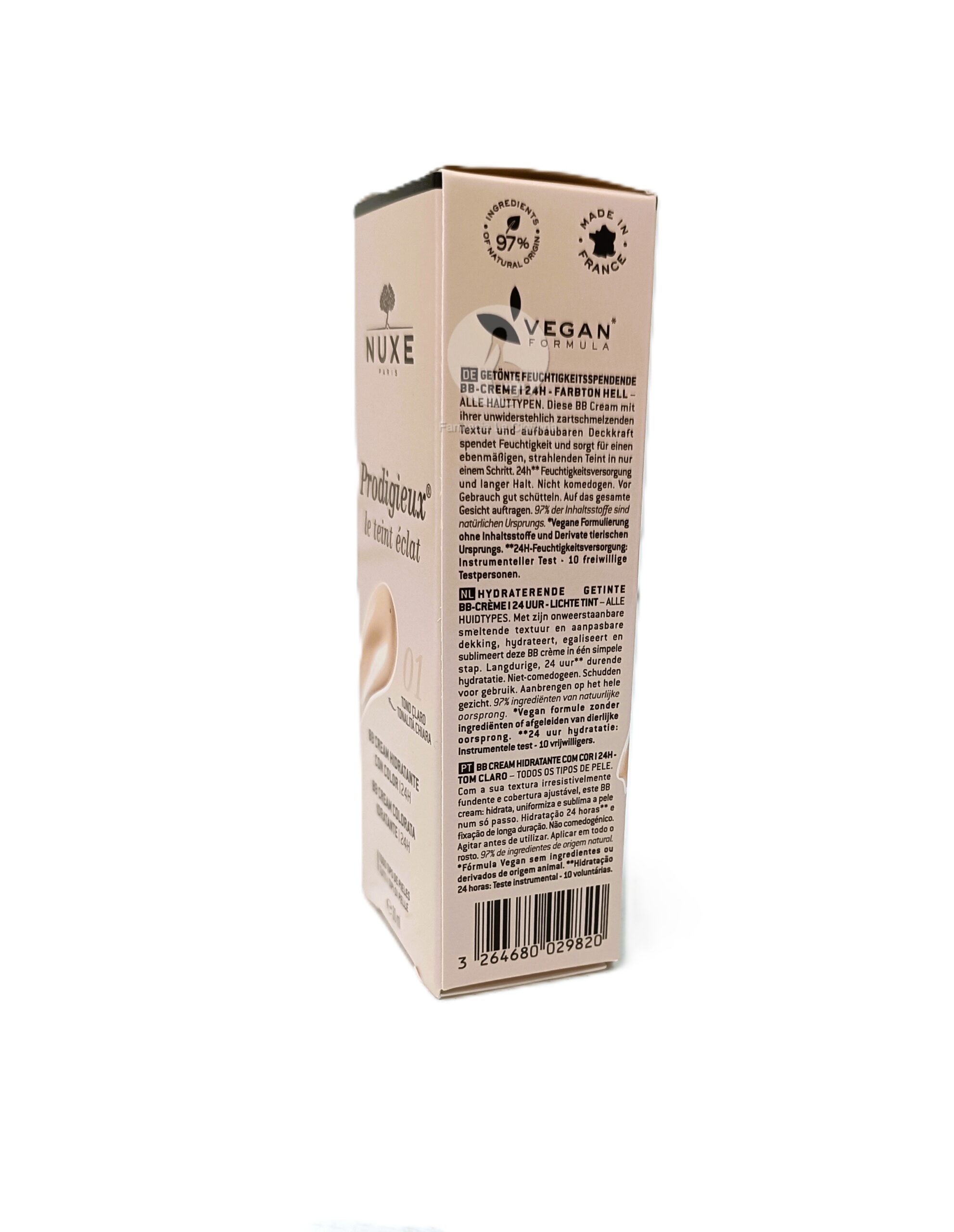 PRODIGIEUX BB CREAM 24H 1 TUBO 30 ML TONO CLARO