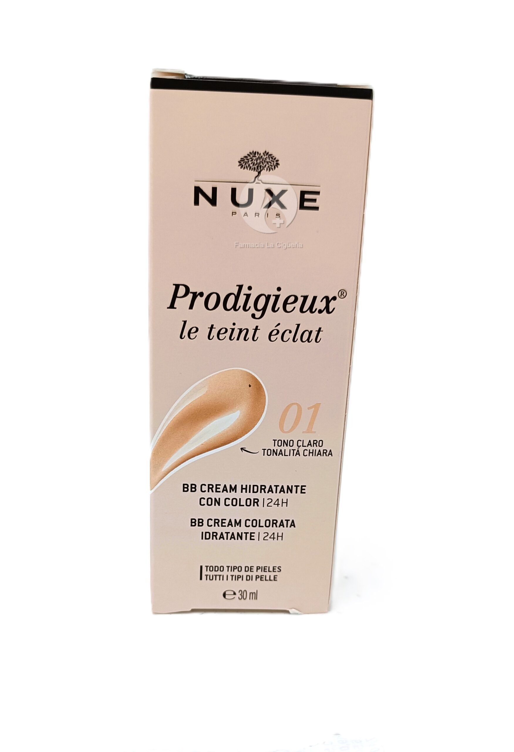 PRODIGIEUX BB CREAM 24H 1 TUBO 30 ML TONO CLARO