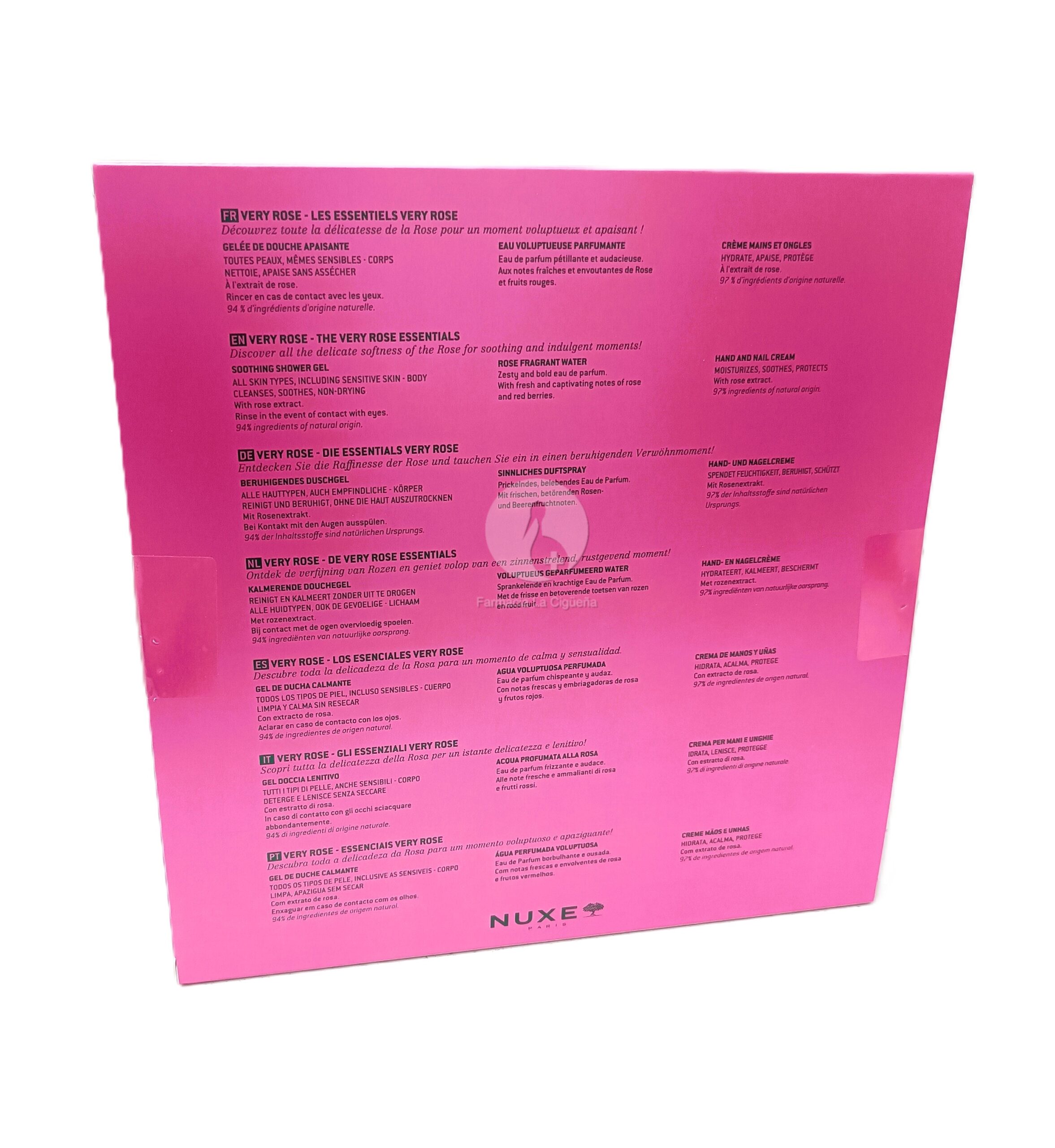 NUXE SET DE REGALO LOS ESENCIALES SET NUXE VERY ROSE