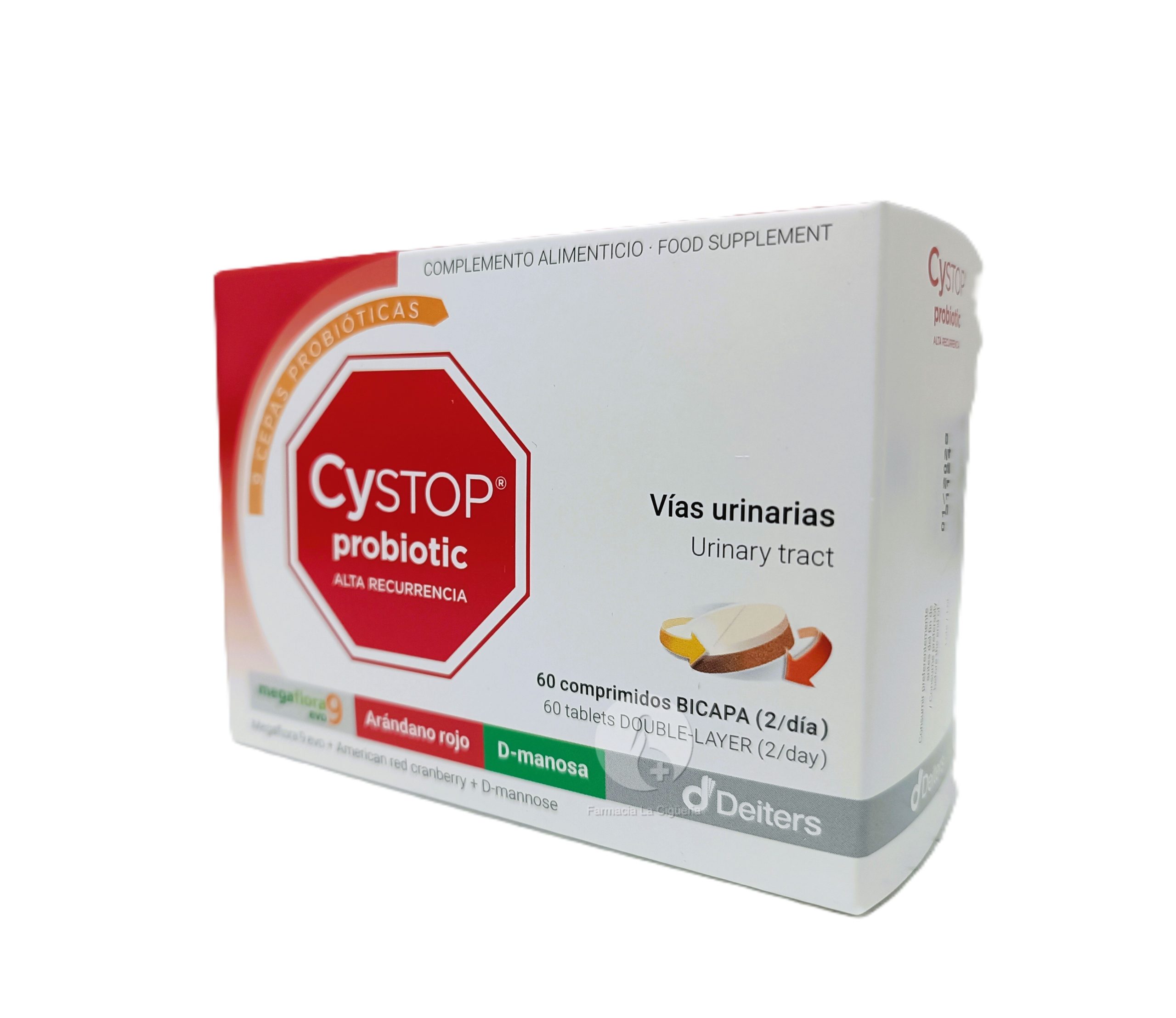 CYSTOP PROBIOTIC ALTA RECURRENCIA 60 COMPRIMIDOS BICAPA