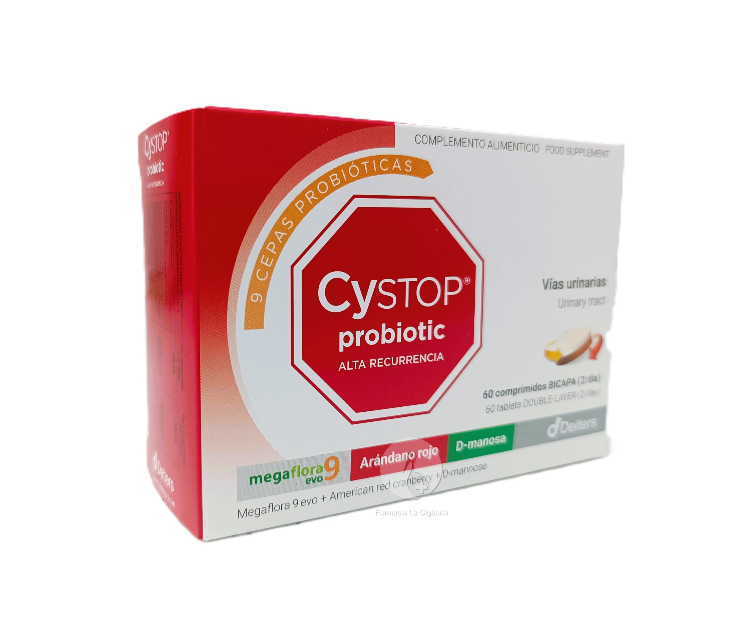 CYSTOP PROBIOTIC ALTA RECURRENCIA 60 COMPRIMIDOS BICAPA