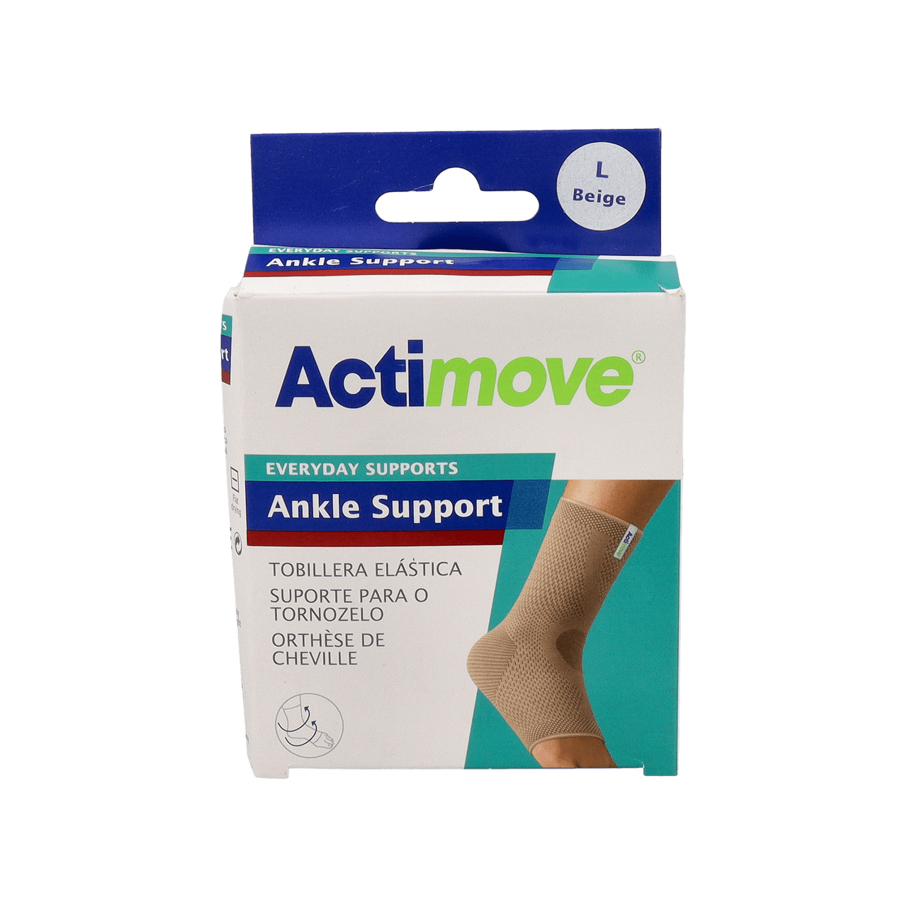 TOBILLERA ELASTICA ACTIMOVE EVERYDAY SUPPORT 1 UNIDAD TALLA L