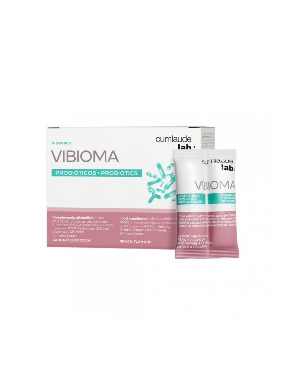 CUMLAUDE LAB: VIBIOMA 14 SOBRES 3 G SABOR MELOCOTON