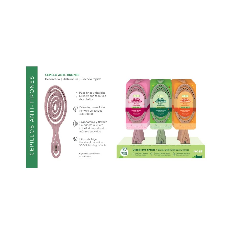 NOSA CEPILLO ANTI TIRONES VERDE