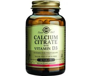 SOLGAR CITRATO CALCIO+VIT D3 60COMP