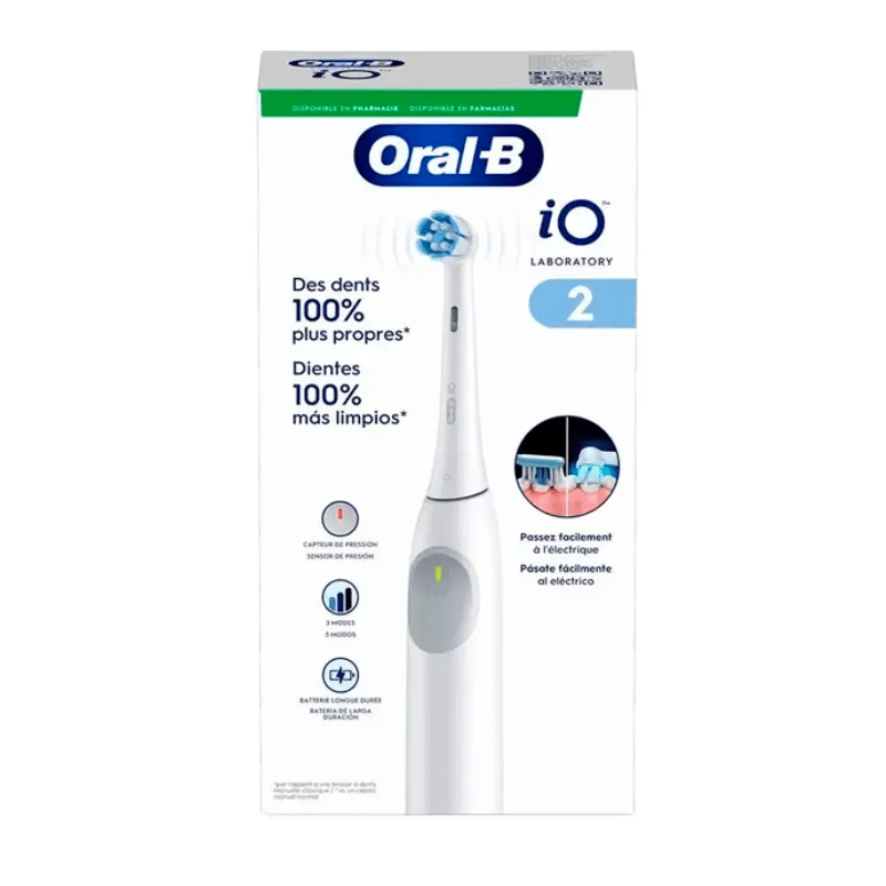 CEPILLO DENTAL ELECTRICO ORAL-B IO2 LABORATORY 1 CABEZAL INTERDENTAL + 2 RECAMBIOS PACK REGALO