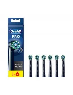 CEPILLO DENTAL ELECTRICO RECAMBIO ORAL-B CROSS ACTION XL 6 CABEZALES COLOR NEGRO