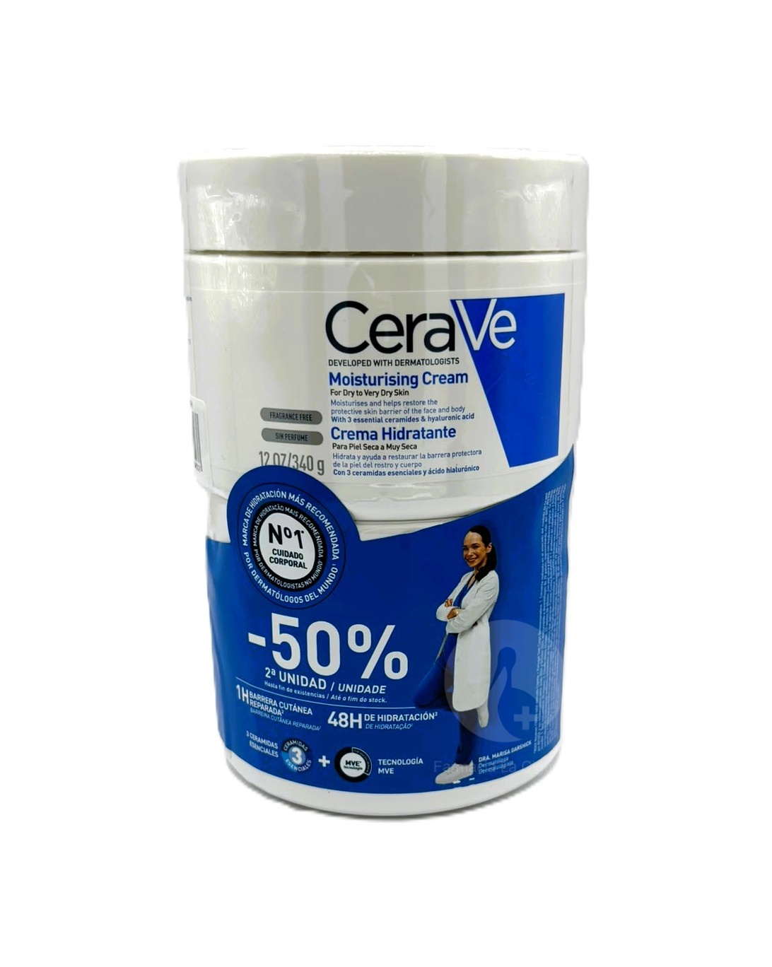 CERAVE DUPLO CREMA HIDRATANTE CERAVE 2 X 340G