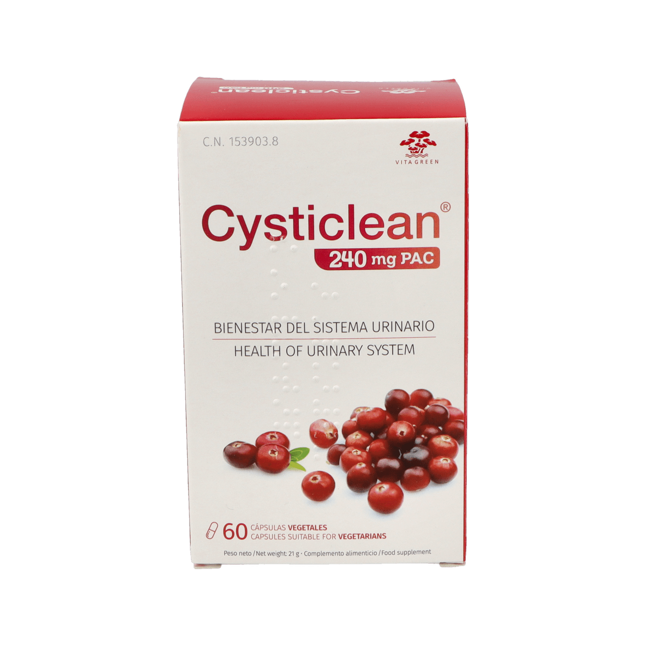 CYSTICLEAN 500 MG 60 CAPSULAS