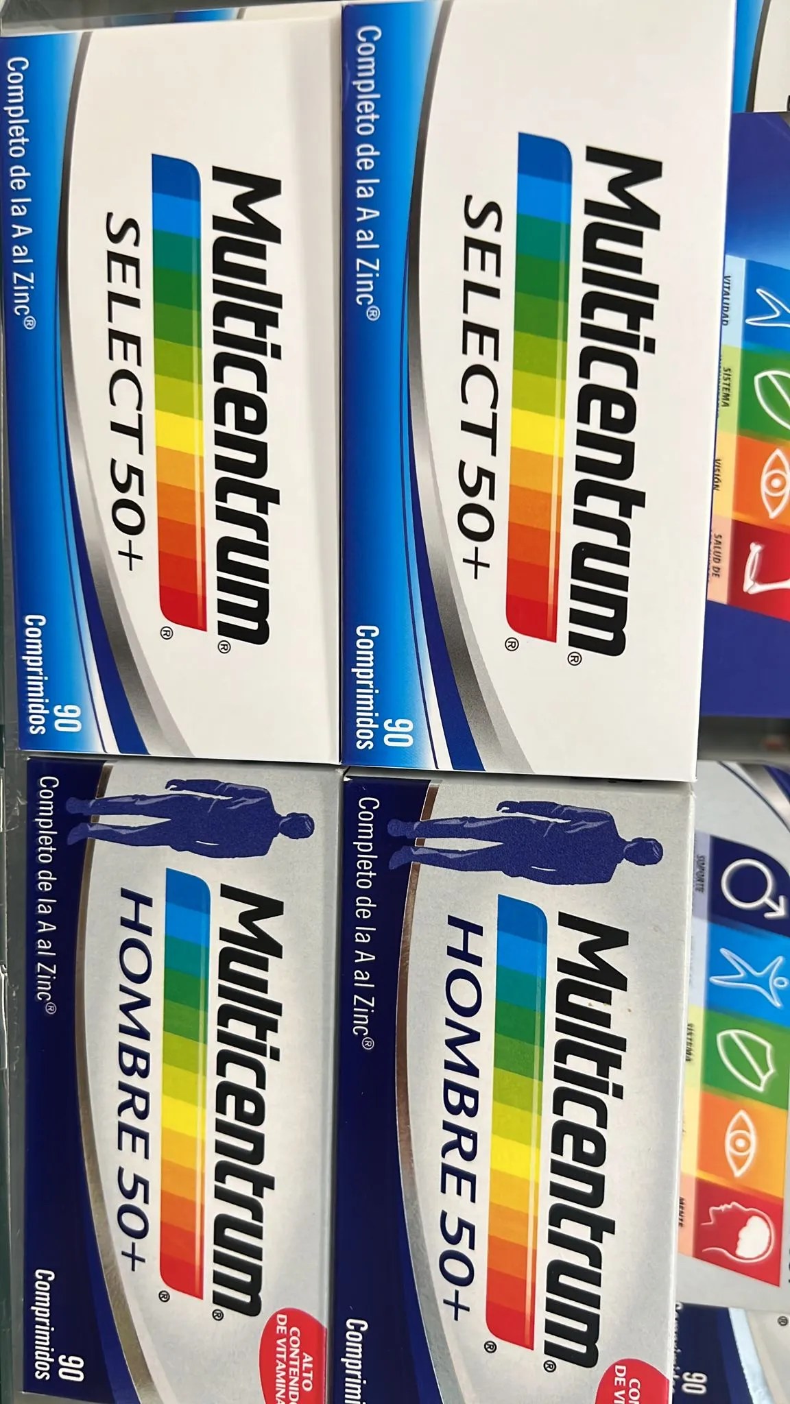 MULTICENTRUM SELECT 50+ 90 COMPRIMIDOS