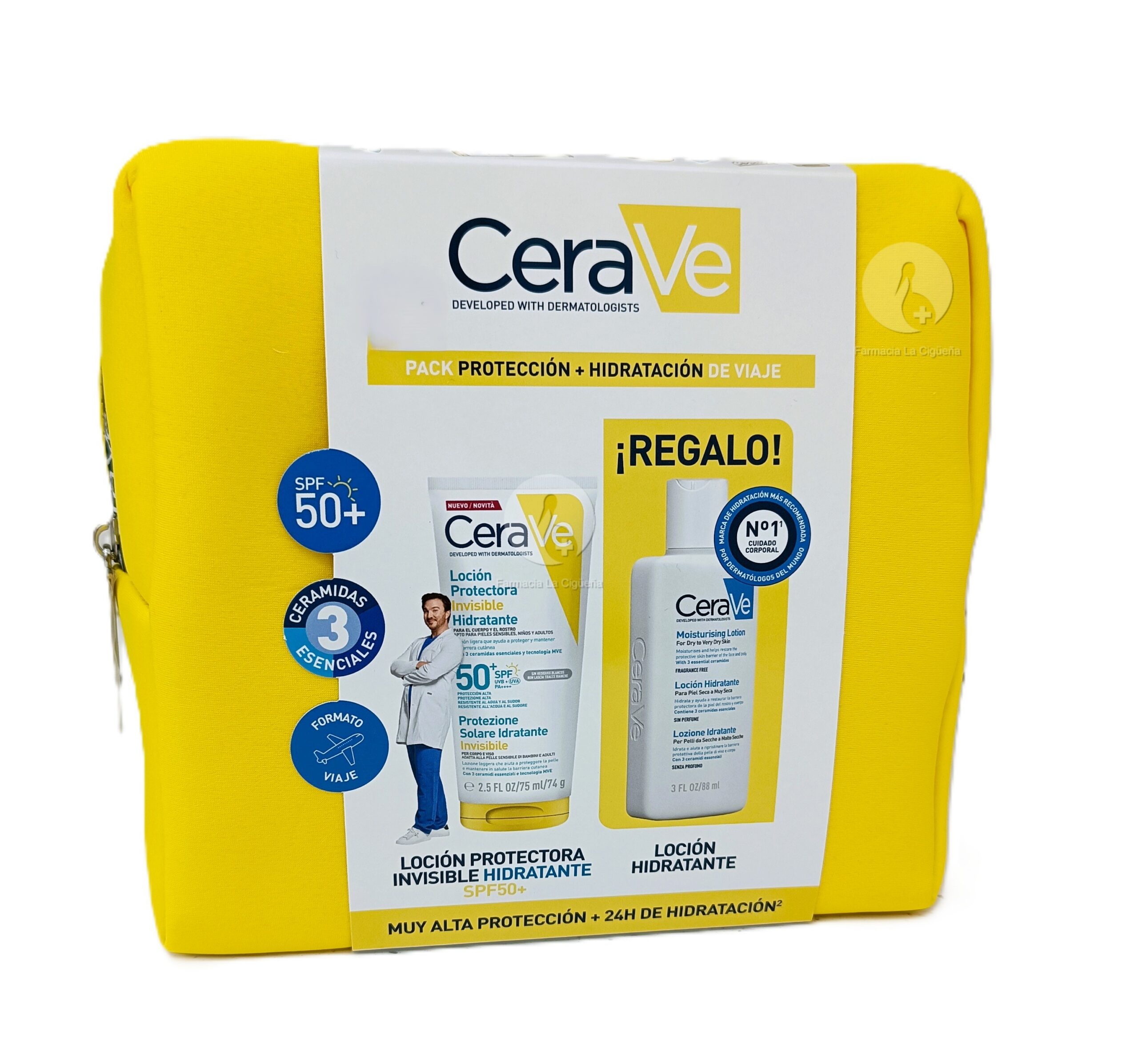 CERAVE TRAVEL KIT SPF50 +LOCION 88ML