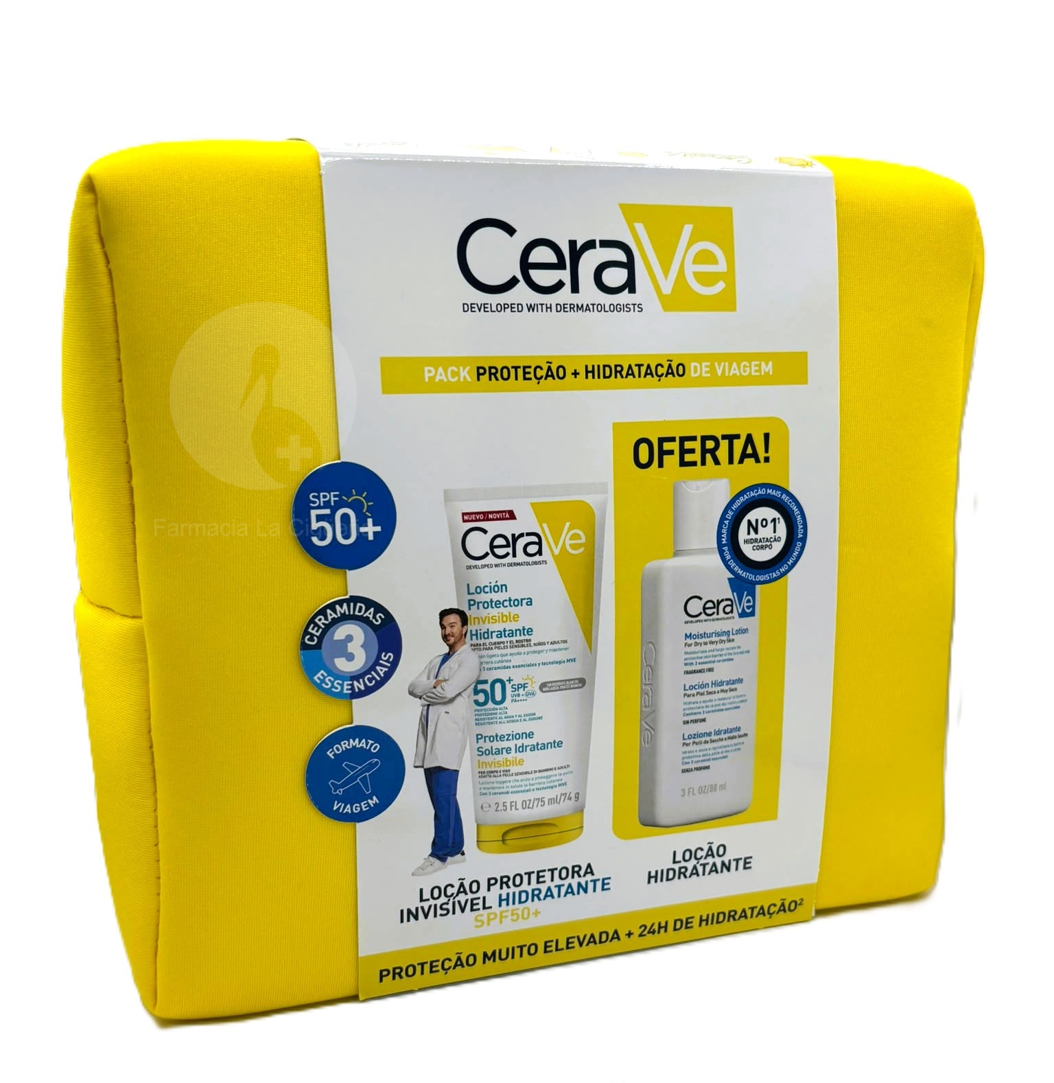 CERAVE TRAVEL KIT SPF50 +LOCION 88ML