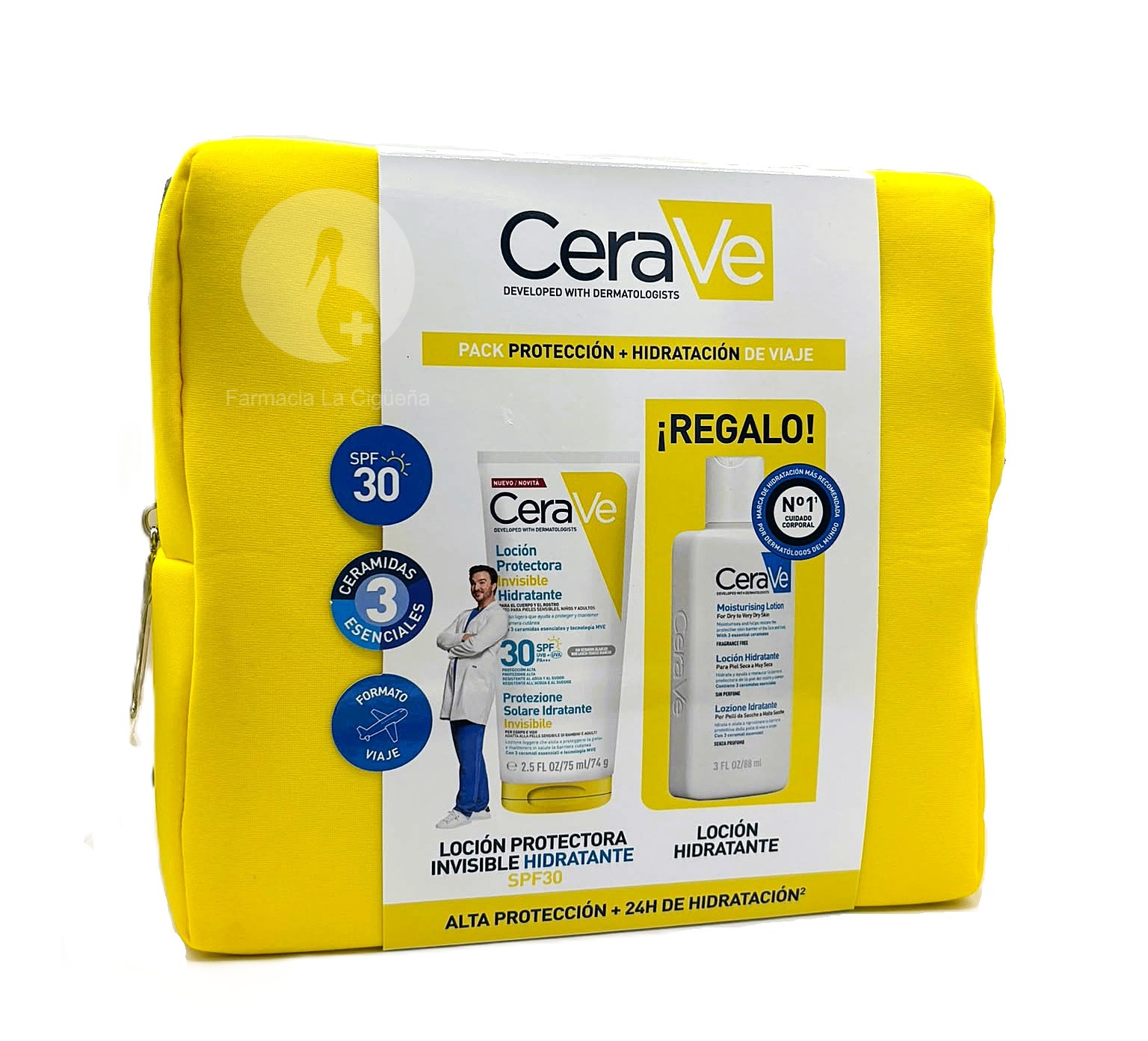 CERAVE TRAVEL KIT SPF30 +LOCION 88ML