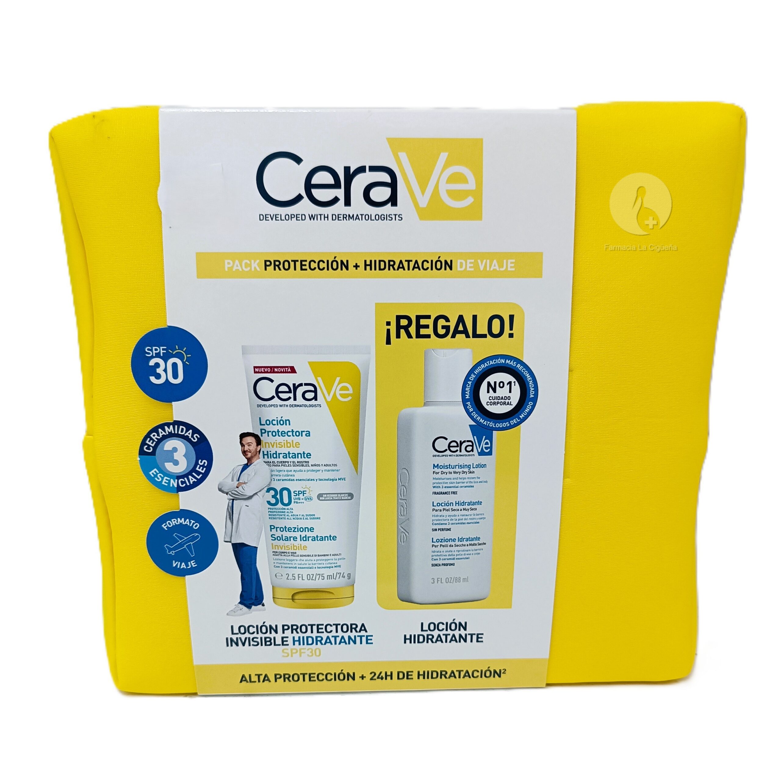 CERAVE TRAVEL KIT SPF30 +LOCION 88ML