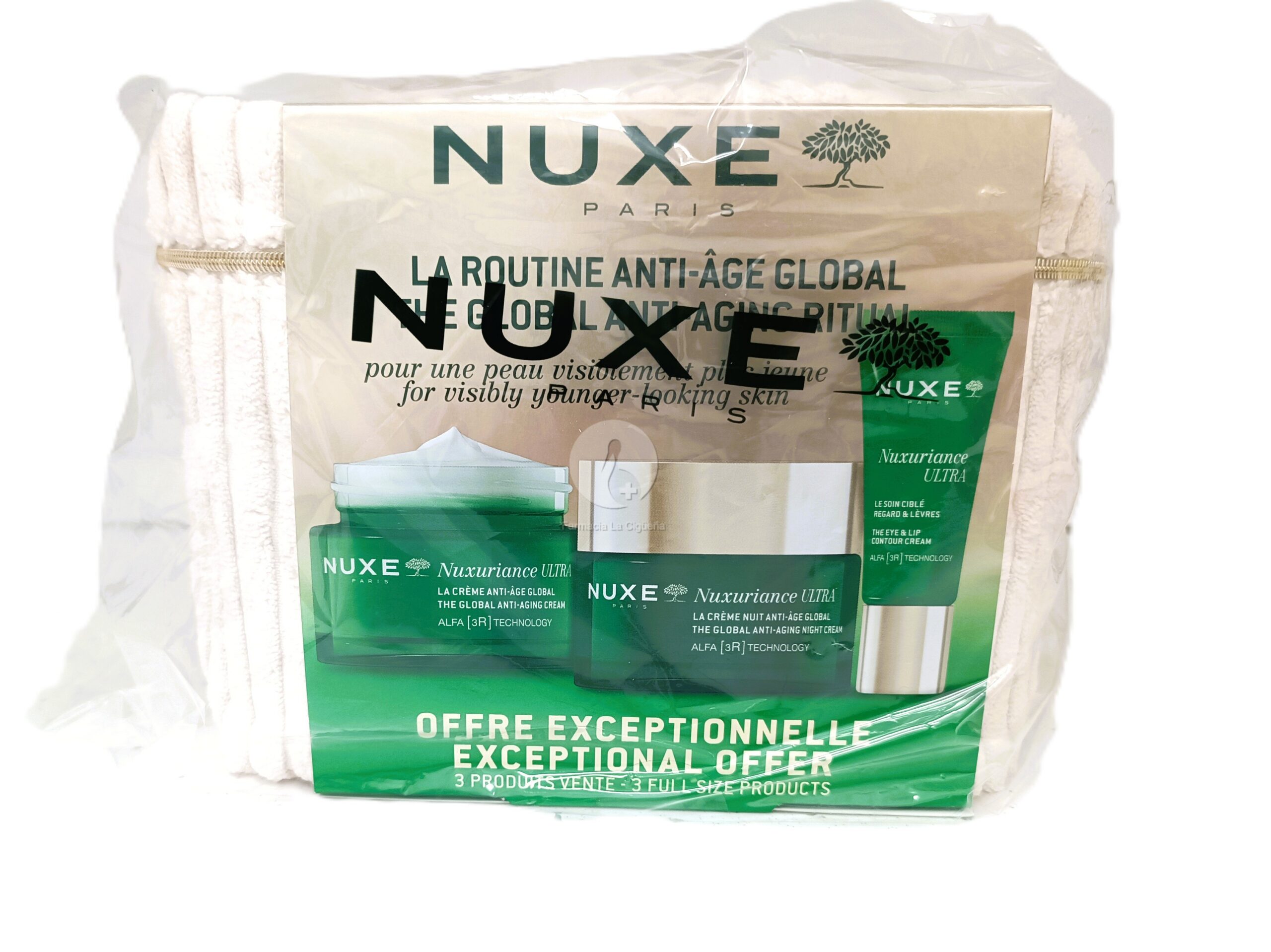 NUXE COFRE NUXURIANCE 3 PRODUCTOS TAMAÑO VENTA DIA -NOCHE- CONTORNO OJOS