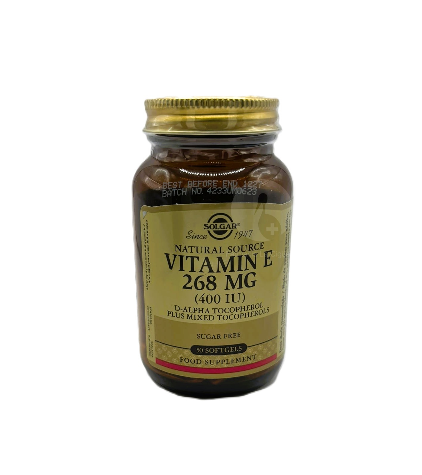 VITAMINA E 400UI (268MG) 50CAP BLANDA SOLGAR
