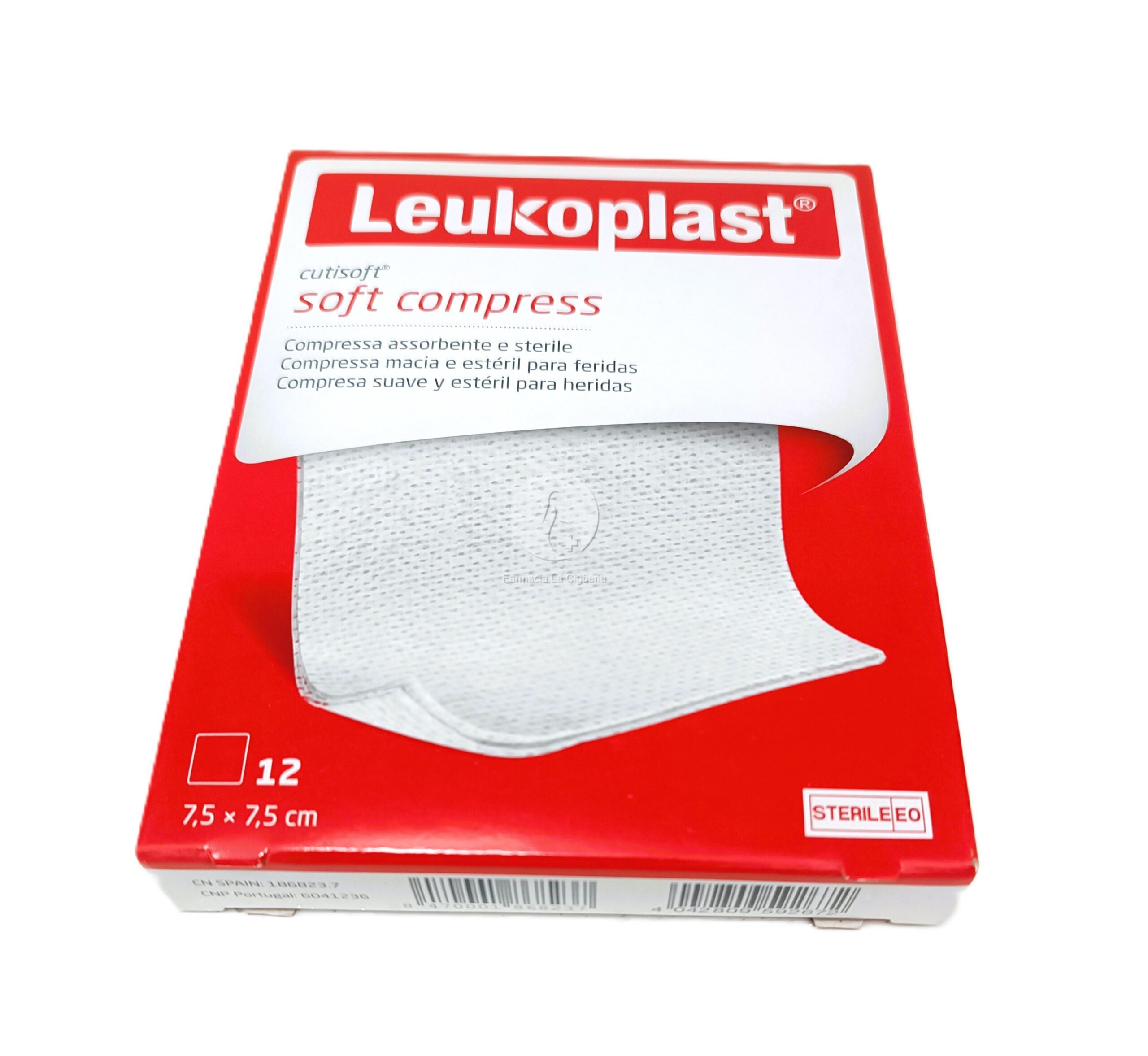 APOSITO ESTERIL LEUKOPLAST CUTISOFT STE 12 UNIDADES 7,5 X 7,5 CM
