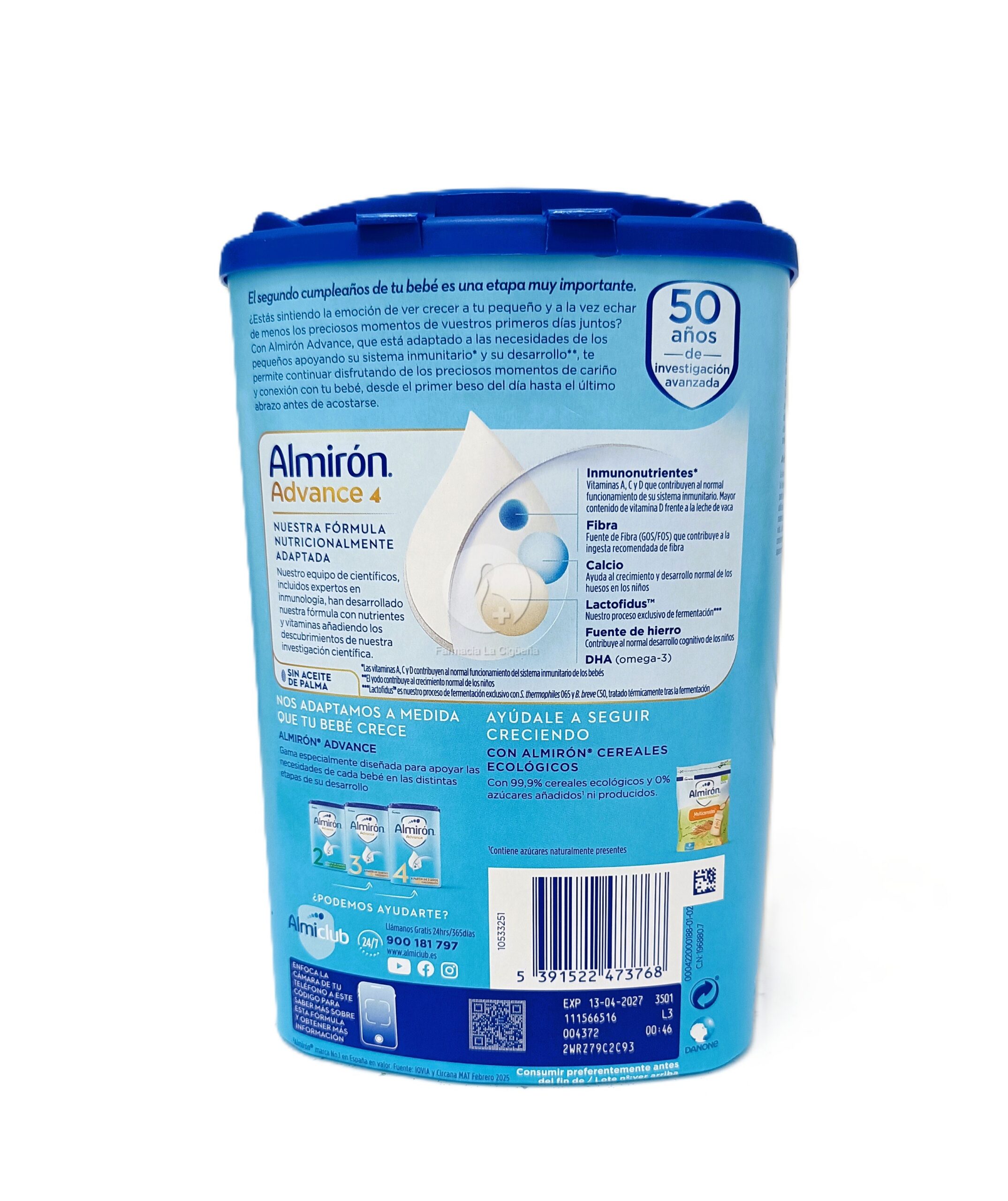 ALMIRON ADVANCE 4 1 ENVASE 800 G