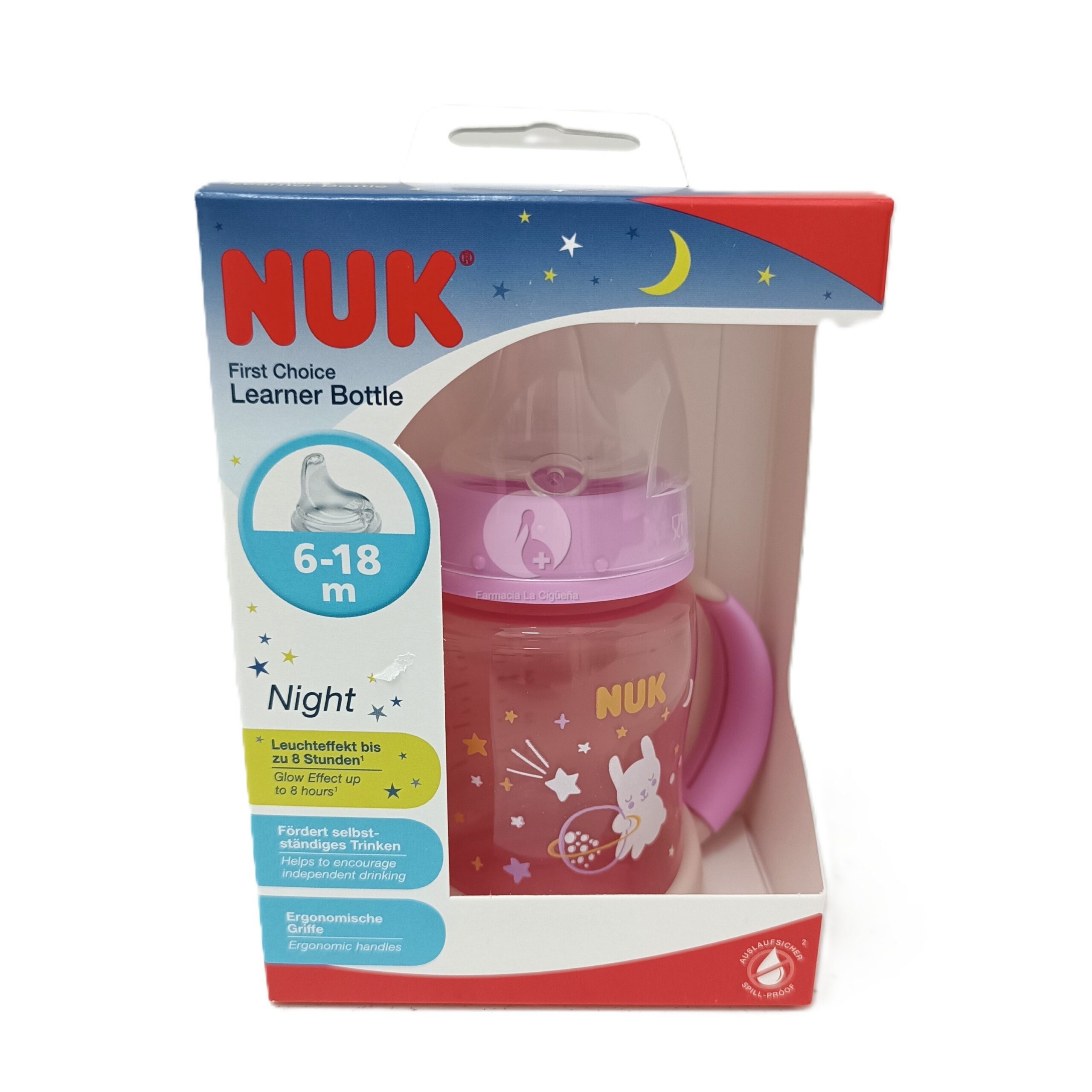 BIBERON PP SILICONA NUK ENTRENA PM NIGHT 1 UNIDAD 150 ML