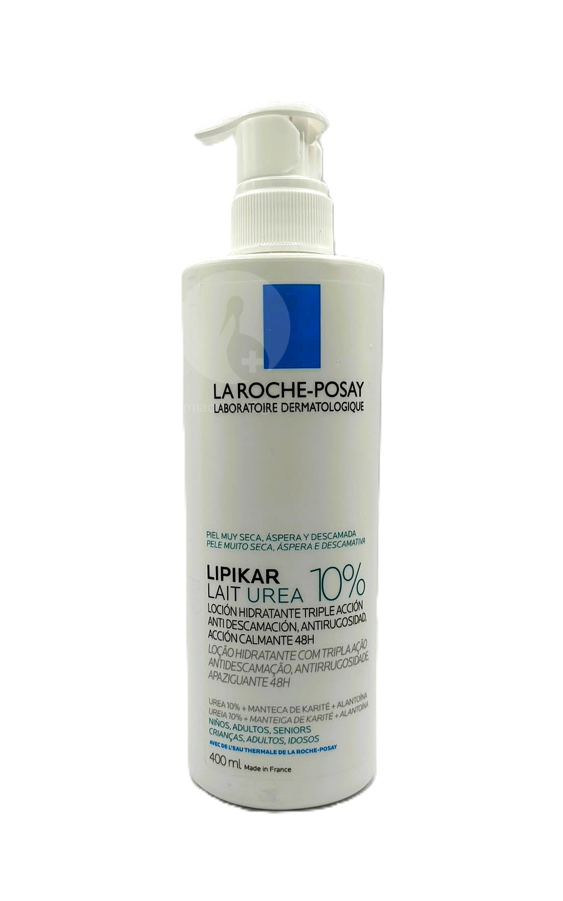 LIPIKAR UREA 10% LA ROCHE POSAY 1 BOTE 400 ML CON DOSIFICADOR