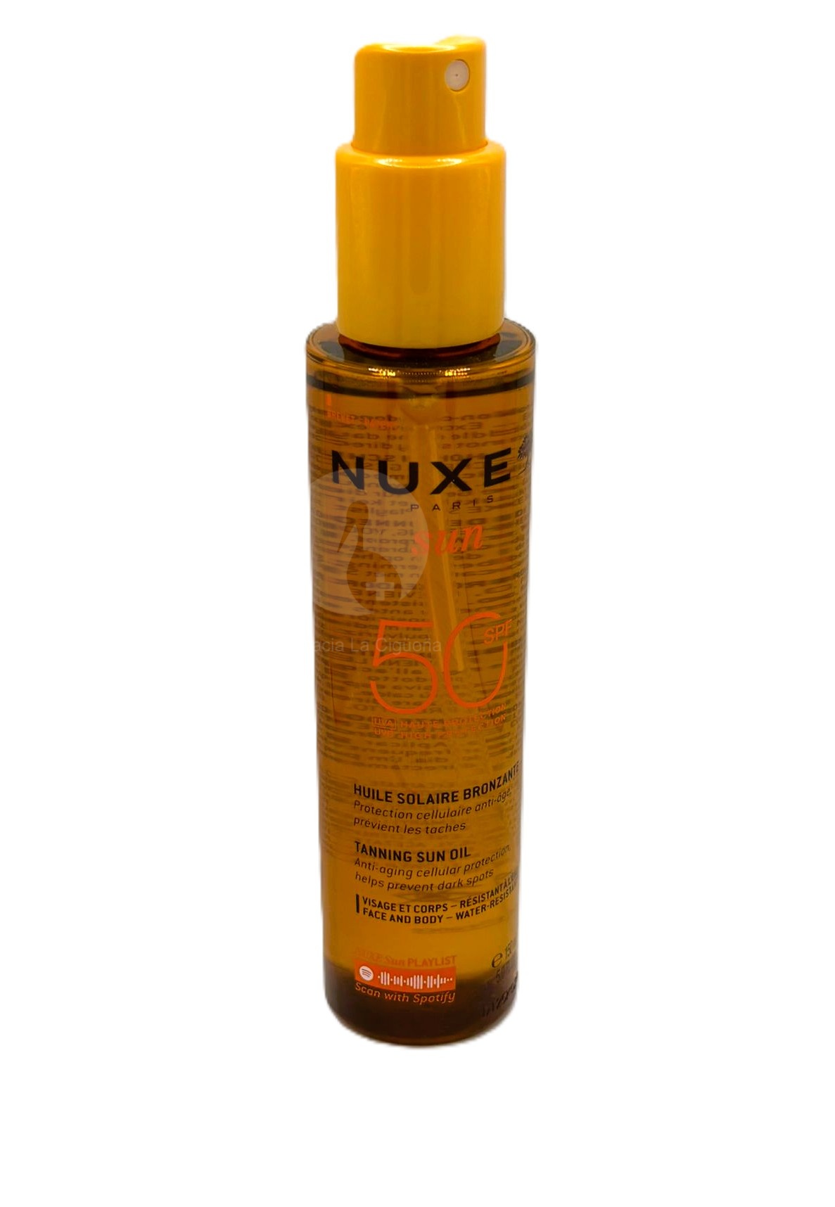 NUXE SUN ACEITE BRONCEADOR ROSTRO Y CUERPO SPF 50 1 ENVASE 150 ML